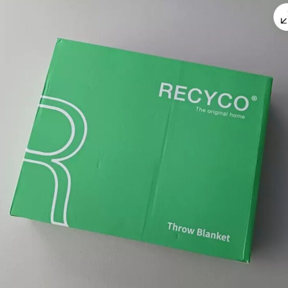 Recyco Super Soft Throw Blanket 50" x 60" Blue Bed Chair Sofa Decor - Picture 5 of 5